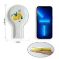 thumbnail image 2 of HAPPY KIT Lemon Ceramic Spoon Rest for Kitchen Counter with Gift Box, 2 of 6
