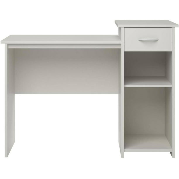 Mainstays Student Desk With Easy Glide Drawer White Finish