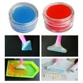thumbnail image 4 of Injueey 6/12 unids/caja de herramientas redondas de arcilla, accesorios de cuentas de punto de pintura de diamante, artesanías 5D DIY, Artesanía Rojo 3 botellas+azul 3 botellas, 4 of 6