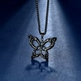 thumbnail image 4 of Celtic Knot Butterfly Necklace 18K Gold Plated Irish Trinity Knot Butterfly Jewelry for Women Men, 4 of 7
