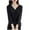 Black, variant on Mlzmgr Cardigans for Women Long Sleeve Button down Loose Fitted Daily Sleep Wear Pajama Thermal Tops