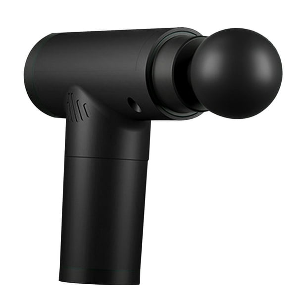 Mini Pistola De Masaje De Tejido Profundo, Masajeador De Tejido Profundo Mini 6 Engranajes Recargable 1500 MAh Masajeador Muscular De Alta Frecuencia Con 4 Cabezales De Masaje(negro)