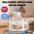 thumbnail image 5 of High Borosilicate Glass Food Storage Container with Leak-Proof Lid Microwave Safe Oven Safe Dishwasher Safe Transparent Glass Bento Box for Leftovers and Fresh Food, 5 of 6