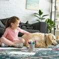 thumbnail image 6 of Noahas Vintage 2x3 Washable Rug for Entryway, Non Slip Small Indoor Front Door Rug, Soft Low Pile Rugs for Entrance Kitchen Bedroom Bathroom, Cyan, 6 of 7
