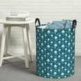 thumbnail image 6 of Fotbe Easter eggs dancing to music Pattern Laundry Basket with Handles, Waterproof Large Laundry Hamper, Wash Bag for Corner Dorm, Rolling Laundry Basket with Handles-Medium, 6 of 6
