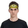 thumbnail image 2 of Daiia Yellow Mandala printed Men's Performance Headband,Sports Headbands,Moisture Wicking Workout Headband, 2 of 9