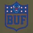 thumbnail image 3 of Buffalo Shield Long Sleeve T-shirt Game Night Fantasy Football Fan Tailgate NY, 3 of 7