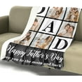 thumbnail image 5 of Customized Blanket with Photos & Text for Mom Dad Baby Family Friends Personalized Picture Blanket for Birthday Christmas for Women Sister Wife Grandma(10 Photos,50x60 Sherpa), 5 of 6