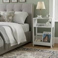 thumbnail image 3 of Narrow White End Table for Small Spaces - 3-Tier Design, 3 of 8