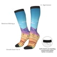 thumbnail image 4 of Naloa Pixel Desert Landscape Knee Socks, High Socks Long Stretchy Sock Women Knee High Stocking, Long Socks for Women, 4 of 6