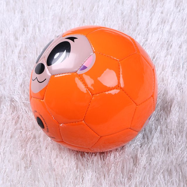 SKISUNO Inflatable Sport Balls 1Pc Orange Pvc Small Soft Football for Kids Parties Theme Events Daily Life 4.7In