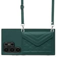 thumbnail image 5 of for Samsung Galaxy S24 Ultra Slim Case with Card Holders and Strap for Women, Samsung Galaxy S24 Ultra Phone Case Wallet PU Leather Kickstand RFID Blocking Flip Shockproof Wallet Case - Green, 5 of 11