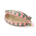 thumbnail image 4 of Hanging Toiletry Bag, Striped Waterproof Cosmetic Bag – Portable Makeup Pouch with Handle, Pink Travel Bag for Girls, Overnight Trip, Sleepover, Vacation, College Dorm & Tea Party (A), 4 of 8