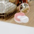 thumbnail image 2 of KAKOWELY 2Pcs Empty Plastic Loose Powder Compact Container Reusable Makeup Powder Boxes,2.56"X2.56"X1.18", 2 of 5