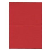 JAM Paper Blank Foldover Cards 4Bar A1 Size 3 1/2 x 4 7/8 Red Linen 100/Pack (309888)