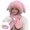 Light Pink1, variant on Light Yellow Floppy Ear Plush Trapper Set Flap Beanie, Warm Ear Flap Hat, for Winter Daily Wear, Ski Trips And Snow Outings, Winter Gift for Family and Friends
