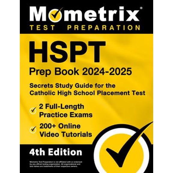 Pre-Owned HSPT Prep Book 2024-2025 - 2 Full-Length Practice Exams, 200+ Online Video Tutorials, Secrets Study (Paperback) by Matthew Bowling