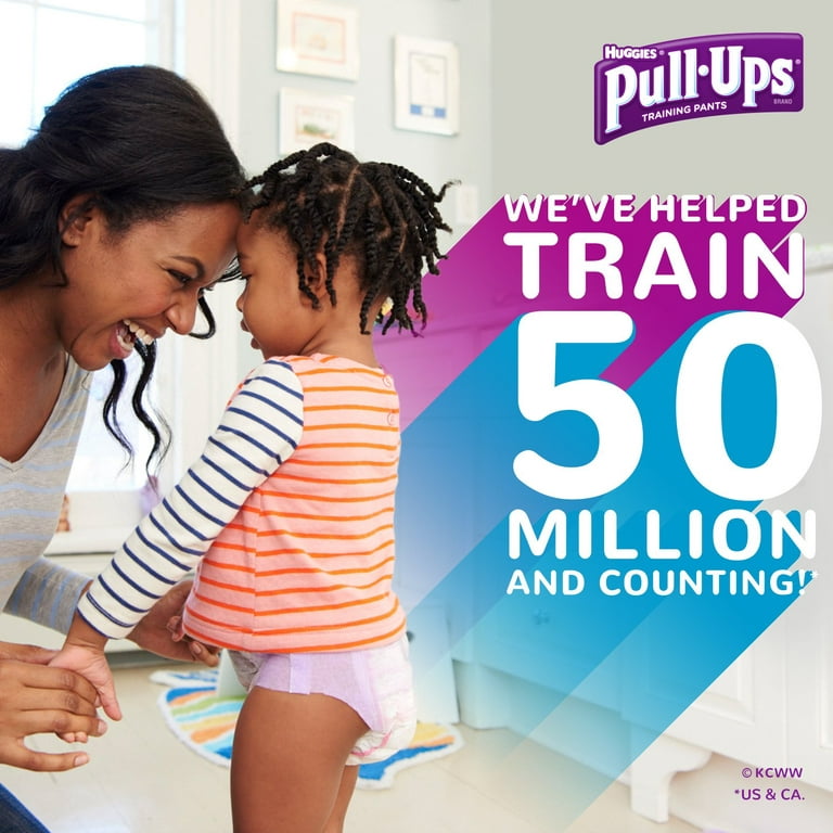 Pull-Ups Learning Designs for Girls Potty Training Pants, 12M-24M (14-26  lbs.), 27 Ct. (Packaging May Vary)