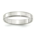 thumbnail image 4 of 925 Sterling Silver 4mm Flat with Step Edge Band Ring Size 12, 4 of 7