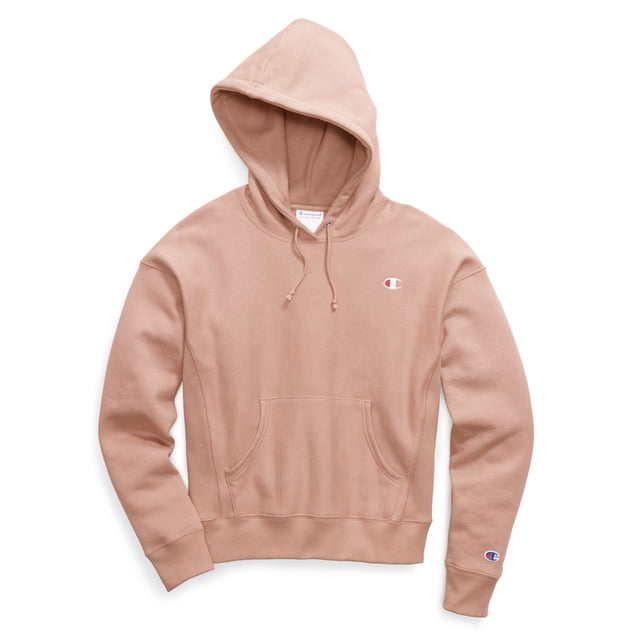 Champion Life Chandail à Capuchon en Molleton Inversé pour Femmes, m, Beige Teinté