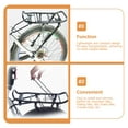 thumbnail image 3 of SHISUYAN Multi Function Bike Carrier Rack Detachable Wear Resistant 1Pcs, 3 of 8