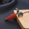thumbnail image 4 of 2 broches de zanahoria con diamantes de imitación para regalo de Pascua, accesorios de joyería para mujer, decoración de fiesta de Pascua (naranja), 4 of 5
