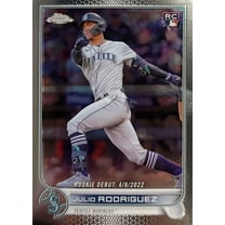 MLB 2022 Topps Update Chrome Julio Rodriguez Trading Card USC165 (Rookie Debut)