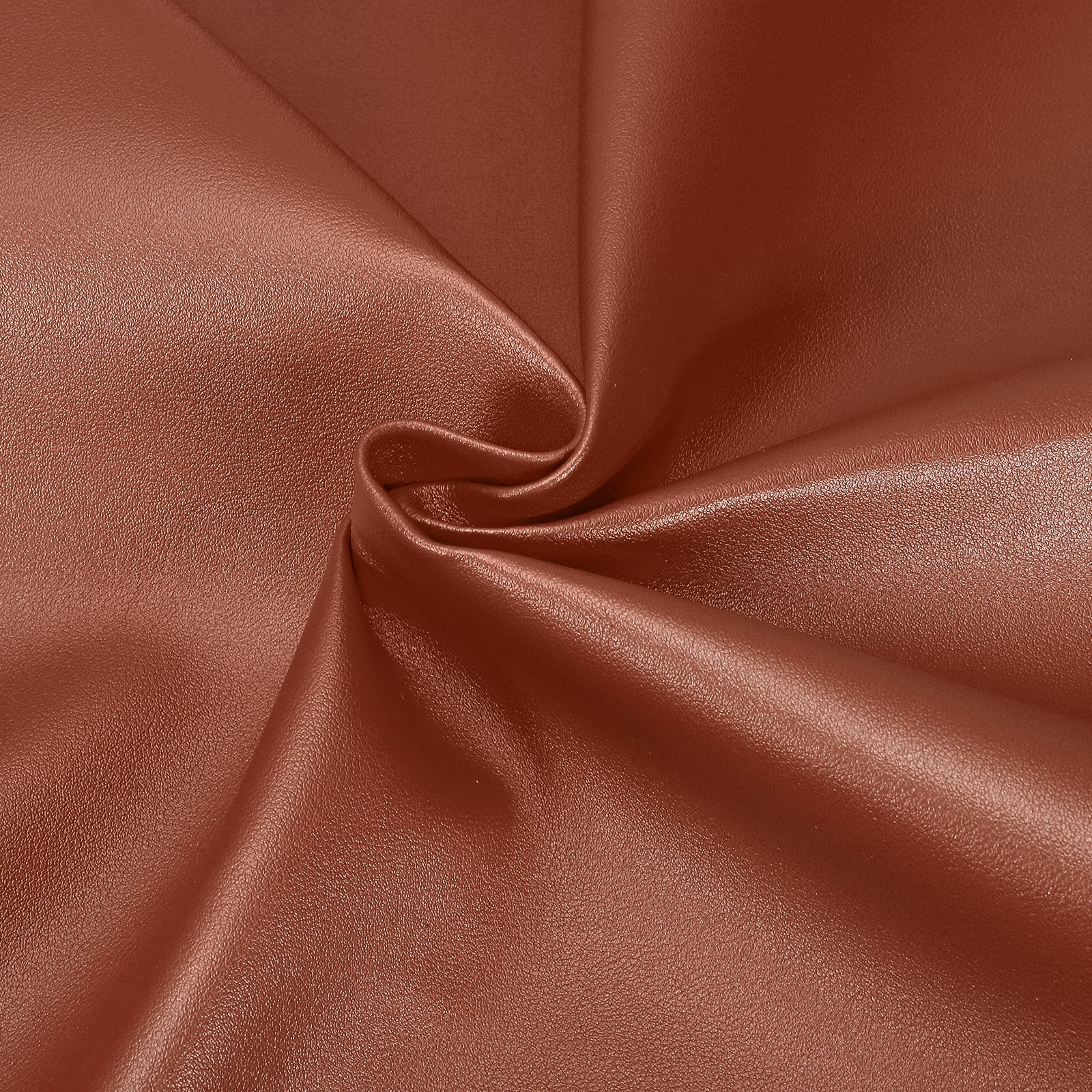 Uxcell Marine Vinyl Fabric, 54 Inch 1 Yard Upholstery Faux Leather Soft Waterproof Sheets Fabric for Crafts DIY Sewings Sofa Wallets Handbag Car, Reddish Brown