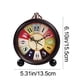 thumbnail image 3 of Decoración del hogar, decoración de habitaciones, decoración de paredes, reloj despertador analógico vintage, pequeño reloj de escritorio silencioso con luz nocturna, funciona con pilas, para mesa, do, 3 of 7