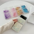 thumbnail image 2 of Compatible with Samsung Galaxy Z Flip 3 5G Case Glitter Quicksand Bling Star Luxury for Women Shockproof Soft Phone Cover for Galaxy Z Flip 3 2021 Case (Z Flip3,Pink), 2 of 9