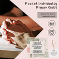 thumbnail image 4 of Pocket Prayer Quilt Individually Hand-Sewn Colorful Cozy Symbolist Poetry for Family, 4 of 9