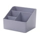 thumbnail image 1 of Caja de almacenamiento de escritorio, organizador de papelería, estuche de almacenamiento de maquillaje para la sala de estar gris azul, 1 of 9