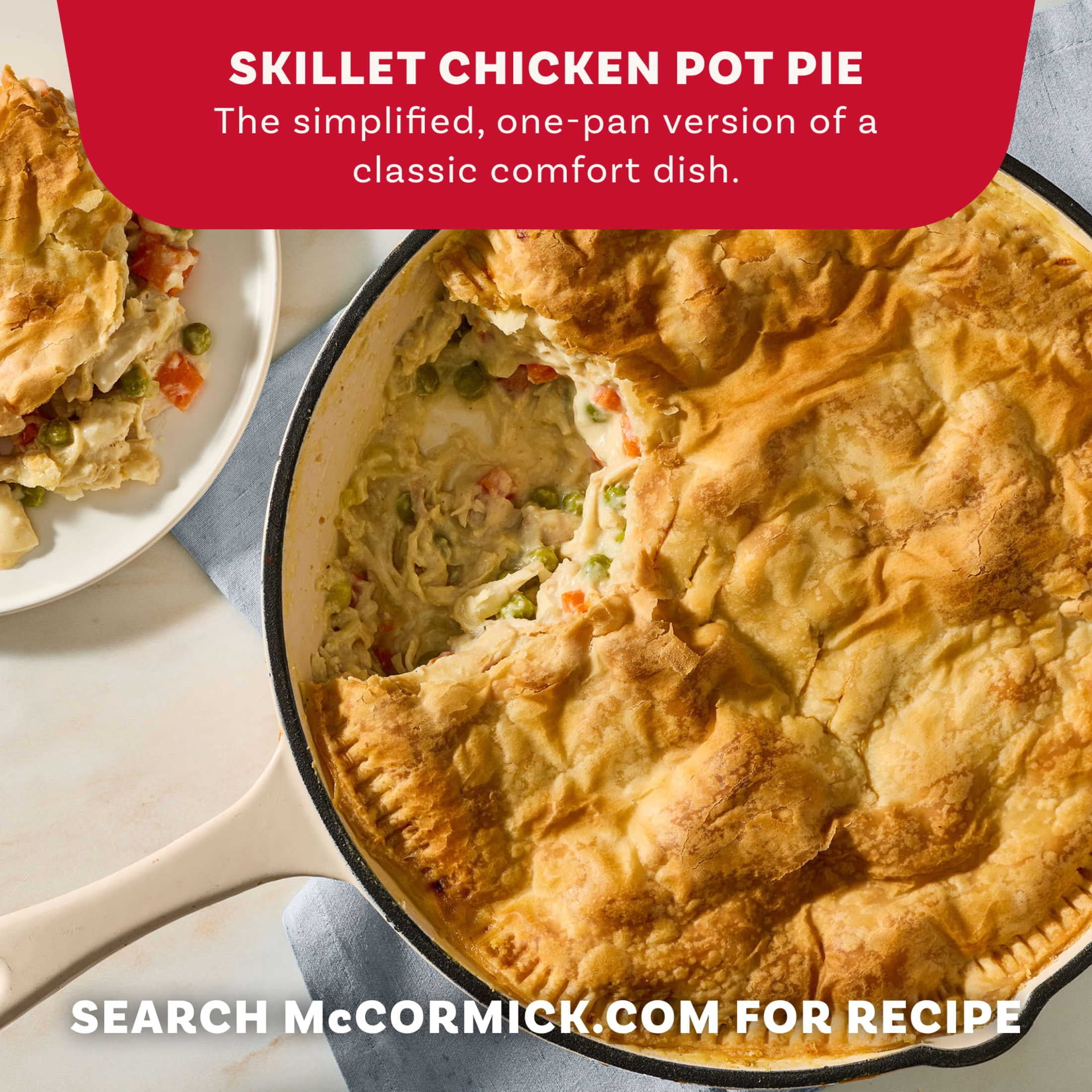 McCormick Skillet Chicken Pot Pie Seasoning Mix, 1.25 oz Tray