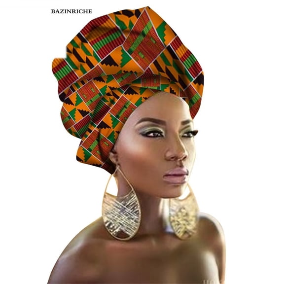 Hair Accessory Headband Head Wrap Tie Scarf African Hair Head Scarf Diy BRW02