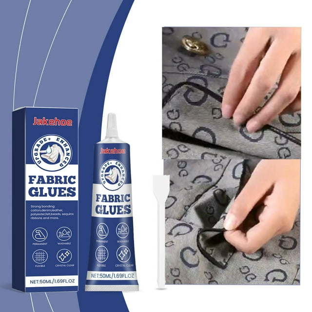 ¡Descuentos Únicos!, Pegamento multifuncional para tela, adhesivo para reparar patrones de ropa, adhesivo suave para cuero y tela, pegamento multifuncional de 50 ml Akmoler