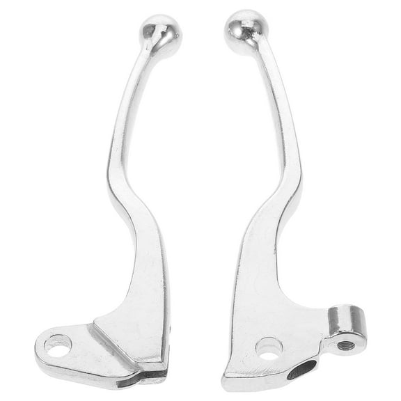 Tineasur Aluminum Motorcycle Brake and Clutch Levers Silver for Bike Use