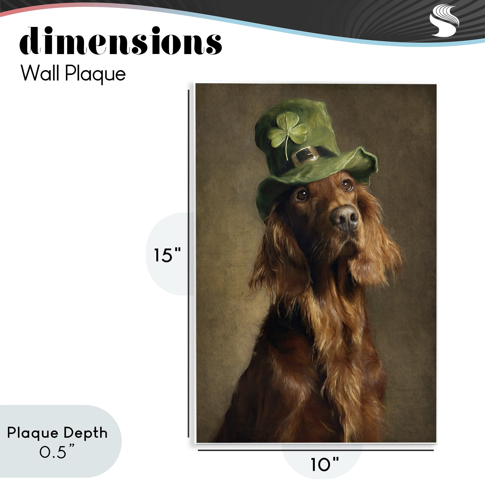 Stupell Industries The Irish Setter Portrait Wall Plaque Art, design by Tina LeCour