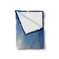 thumbnail image 2 of Clouds Soft Flannel Fleece Throw Blanket, Sky View with Sun Rays from the Bottom Mystic Illusions Vision Vibrant Scene Art, Cozy Plush for Indoor and Outdoor Use, 50" x 60", Orange Blue, by Ambesonne, 2 of 6