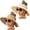khaki+beige, variant on Wide Brim Ponytail Packable Foldable UPF 50+ Floppy Straw Sun Visor Hat for Beach Travel Outdoor, Beige, Women's, 2 Pack