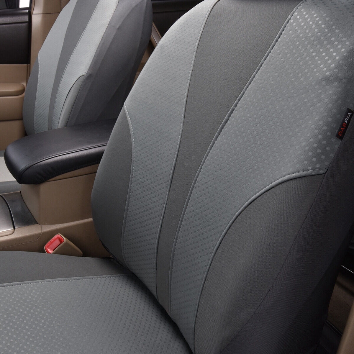 Flying Banner Universal Full Set Washable Car Seat Covers for Car Truck SUV Gray Gray