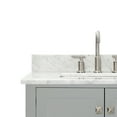 thumbnail image 6 of Ariel Cambridge 73 In. Double Rectangle Sink Vanity With Carrara White Marble 0.75 In Countertop In Grey, 6 of 10