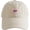 Beige, variant on Women's Embroidered Heart Denim Visor Cap, Korean Style Adjustable Sun Baseball Hat