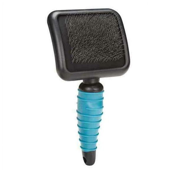 Professional Dog Grooming Soft Slicker Brushes Thin Pins Finer Hair Pet Coats (Large)