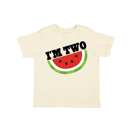 

Inktastic I m Two 2nd Birthday Watermelon Gift Toddler Boy or Toddler Girl T-Shirt
