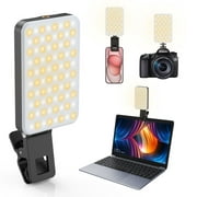 VILINICE Phone Light, Selfie Light with 80 LED Beads, 5 Modes with Clip,  2000mAh Rechargeable Video Light 3000k-6500k for Phone, iPad, Laptop and TikTok, Makeup, Live Stream, Vlog