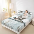 thumbnail image 4 of Feelyou Woodland Animal Kids Queen Sheet Sets, Wildlife Duck Bed Set, 4-Piece, 4 of 7