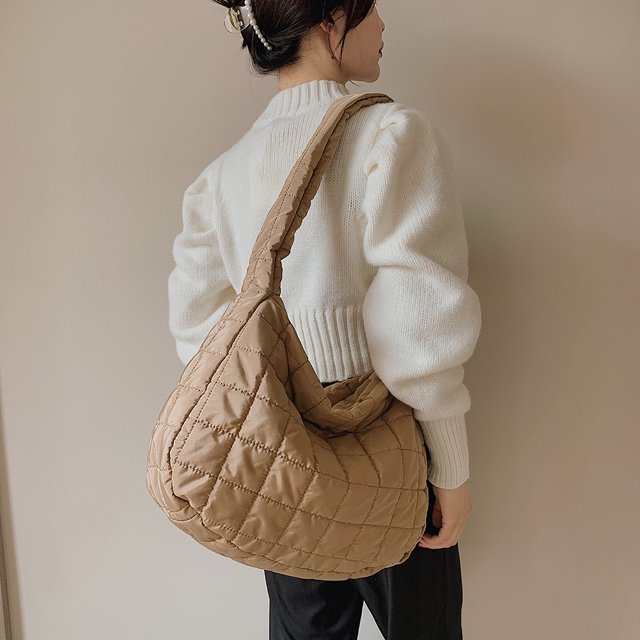 Bolso de mensajero de Color puro a cuadros Vintage para mujer, de gran capacidad de nailon