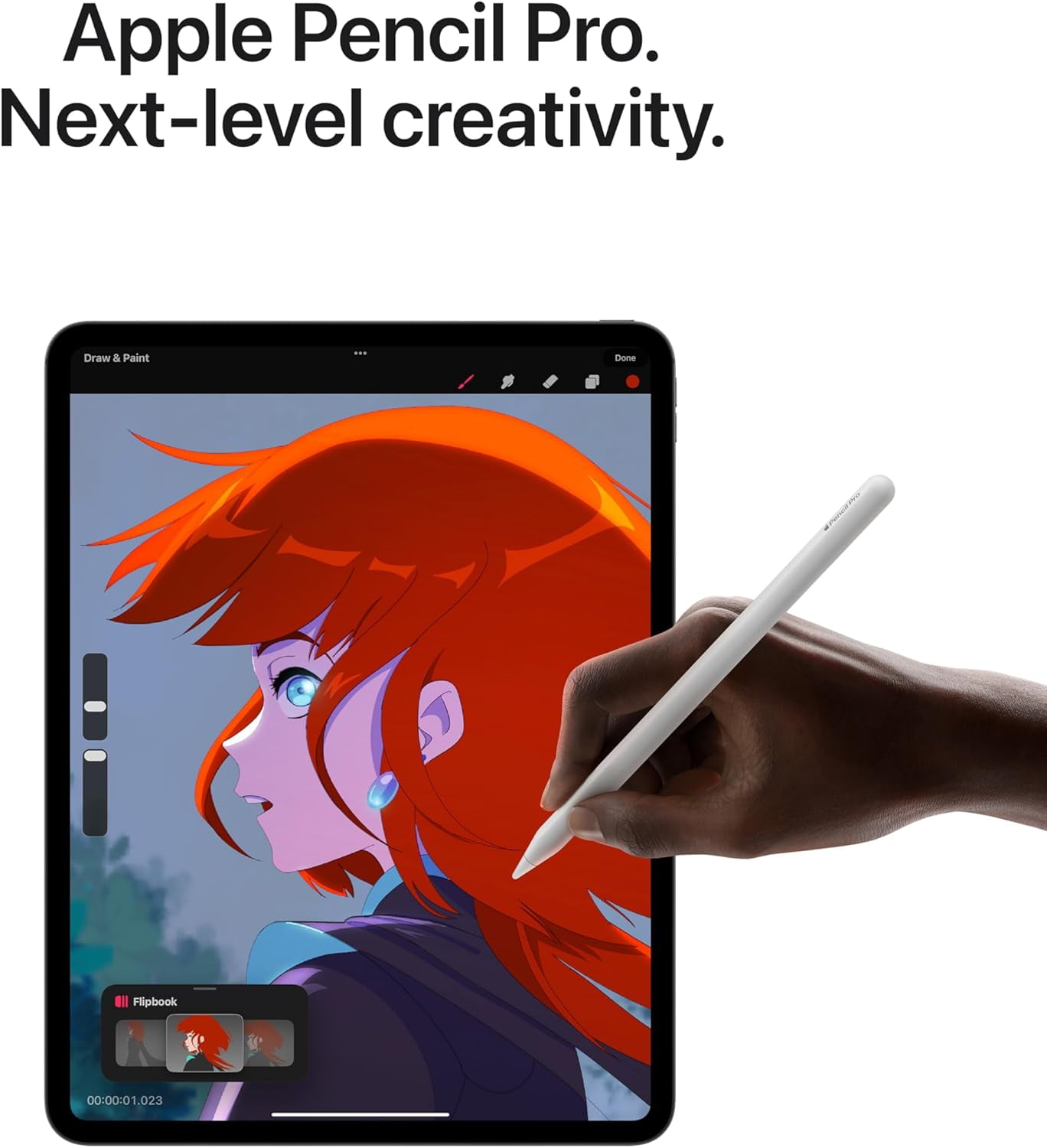 Open Box) Apple, Pencil Pro, Stylus Pen, for M4 iPad Pro, White/11