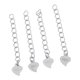 thumbnail image 4 of Collar de extensión de cadena extensor Collar de extensión de cadena en plata 925 para joyas, 4 piezas, plata y oro Oro blanco 3.5 cm Soledad Conectores de cierres de joyería, 4 of 7