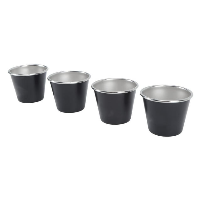 Tazas de Metal ANGGREK Acero Inoxidable 304 Pequeñas Apilables Multiusos
